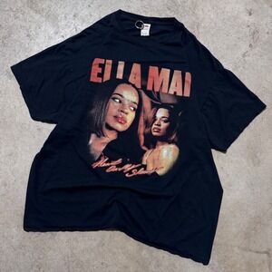 Y2K Ella Mai Heart On‎ My Sleeve Tour T-Shirt Black XL Music Concert Merch
